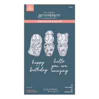 Kokeshi Dolls BetterPress Plate & Die Set