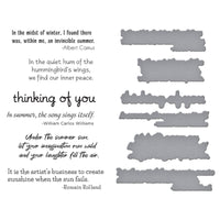 Summer Solstice Garden Sentiments BetterPress Plate & Die Set