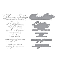 Christmas Cheer Sentiments BetterPress Plate & Die Set