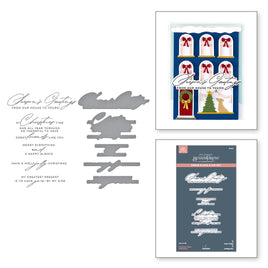 Christmas Cheer Sentiments BetterPress Plate & Die Set