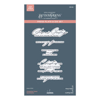 Christmas Cheer Sentiments BetterPress Plate & Die Set