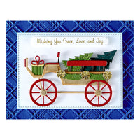 Country Christmas Banner & Sentiments Press Plate & Die Set