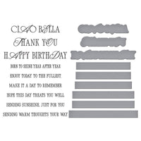 La Dolce Vita Sentiments Press Plate & Die Set