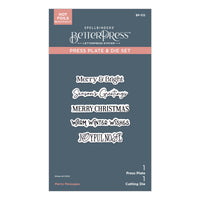 Merry Messages Plate & Die Set