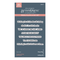 Cuckoo Cottage Sentiments BetterPress Plate & Die Set