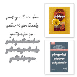 Autumn Sentiments BetterPress Plate & Die Set