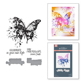 Butterfly Splatter BetterPress Plate & Die Set