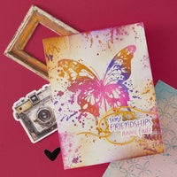 Butterfly Splatter BetterPress Plate & Die Set