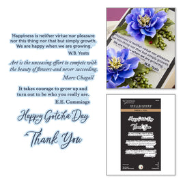 The Poet's Garden Sentiments Press + Foil Plate & Die Set