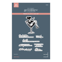 Martini Mood Sentiments BetterPress Plate & Die Set