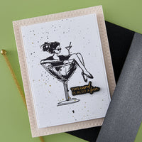 Martini Mood Sentiments BetterPress Plate & Die Set