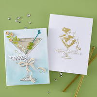 Martini Mood Sentiments BetterPress Plate & Die Set