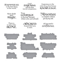 Wonder of Oz Sentiments BetterPress Plate & Die Set