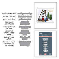 Ski-son's Greetings Sentiments BetterPress Plate & Die Set