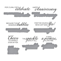 A Special Toast Sentiments BetterPress Plate & Die Set