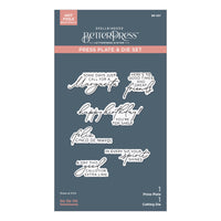Sip Sip Ole Sentiments BetterPress Plate & Die Set