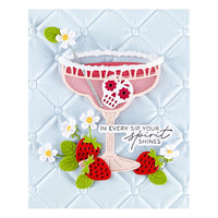 Sip Sip Ole Sentiments BetterPress Plate & Die Set
