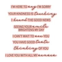 All My Senses Sentiments Press + Foil Plate & Die Set by Jaycee Gaspar