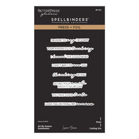 All My Senses Sentiments Press + Foil Plate & Die Set by Jaycee Gaspar