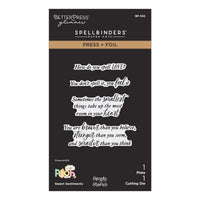 Sweet Sentiments Press + Foil Plate & Die Set