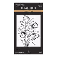 Tulips and Daffodils Press + Foil Plate