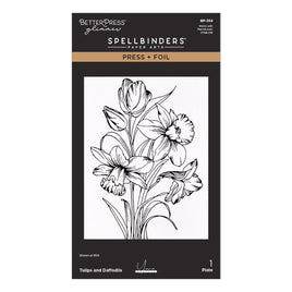 Tulips and Daffodils Press + Foil Plate