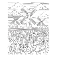 Windmills and Tulips Press + Foil Plate