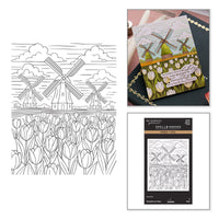 Windmills and Tulips Press + Foil Plate