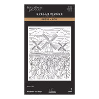 Windmills and Tulips Press + Foil Plate