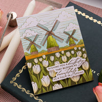 Windmills and Tulips Press + Foil Plate