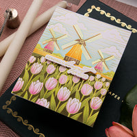 Windmills and Tulips Press + Foil Plate