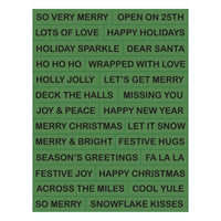Snowflake Kisses Sentiments Press + Foil Plate & Die Set by Lisa Horton