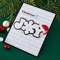 Snowflake Kisses Sentiments Press + Foil Plate & Die Set by Lisa Horton