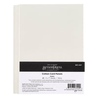 Pebble BetterPress A7 Cotton Card Panels - 25 Pack