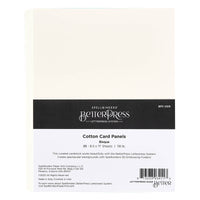 Bisque BetterPress 8.5" x 11" Cotton Card Panels - 25 Pack