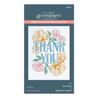 
              Thank You Blooms Registration Press Plates
            