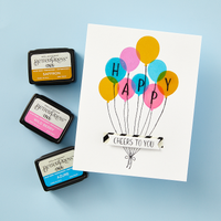 Happy Hooray Balloons Registration Press Plates & Die Set from the Cheers to You Collection