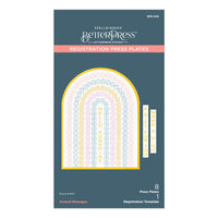 Arched Messages Registration Press Plates & Die Set from the Cheers to You Collection