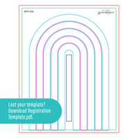 Arched Messages Registration Press Plates & Die Set from the Cheers to You Collection