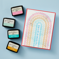 Arched Messages Registration Press Plates & Die Set from the Cheers to You Collection