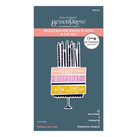 Birthday Layer Cake Press Plates & Die Set - BetterPress Society April 2024