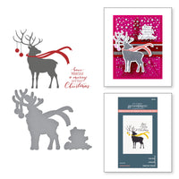 Dashing Reindeer Registration Press Plate & Die Set