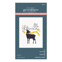 Dashing Reindeer Registration Press Plate & Die Set