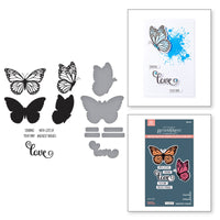 Butterfly Silhouettes Registration Press Plate & Die Set