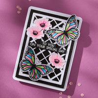 Butterfly Silhouettes Registration Press Plate & Die Set