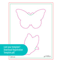 Butterfly Silhouettes Registration Press Plate & Die Set