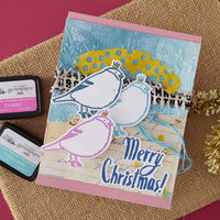 Merry, Merry, Merry Bird Registration Press Plate & Die Set