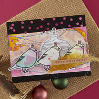 Merry, Merry, Merry Bird Registration Press Plate & Die Set