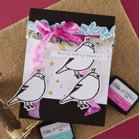 Merry, Merry, Merry Bird Registration Press Plate & Die Set