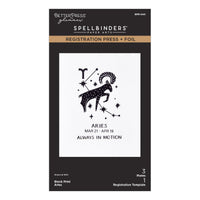 Block Print Aries Registration Press + Foil Plate